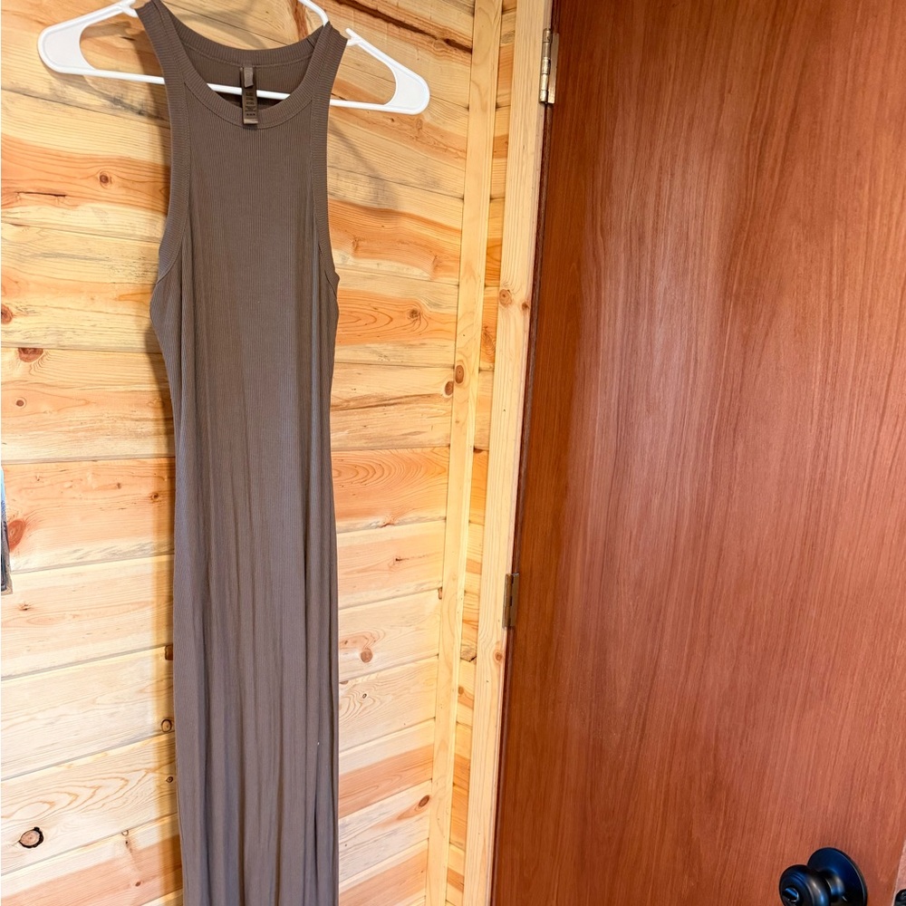 SKIMS Brown Sleeveless Dress